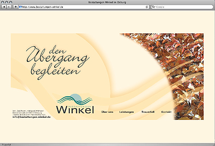 Website Bestattungen Winkel